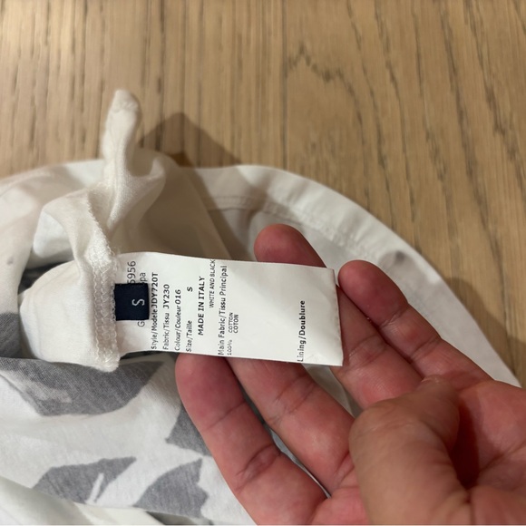 NWOT Jill Sander Women's Black and White Graphic Tank Top - Picture 3 of 4